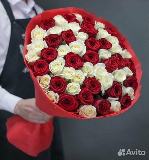 101 роза 51 роза 25 21 Букет Доставка