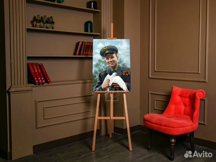 Портрет Гагарина 50х70см