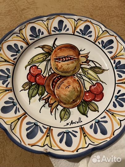 Тарелка с росписью (Италия)
