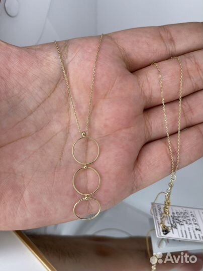 Золотое колье 45-50 см., 2.00 гр