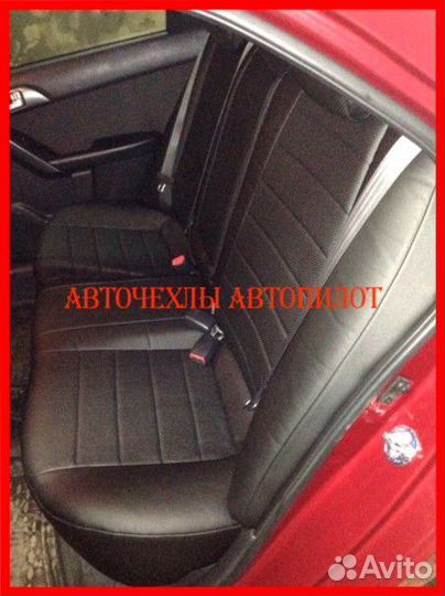 Чехлы Автопилот Kia Cerato 4 из экокожи чёрные