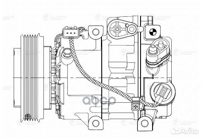 Компрессор кондиционера Hyundai ix35 (10) /KIA