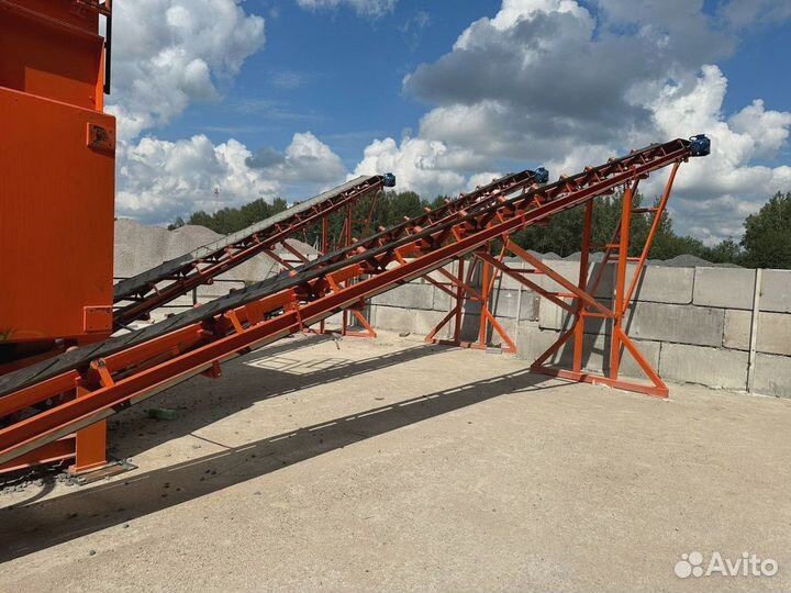 Ленточный конвейер желобчатый