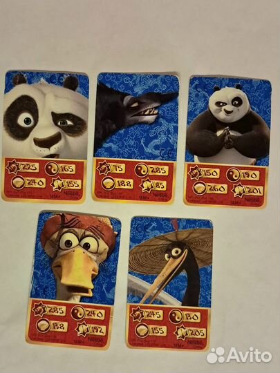 Карточки кунг фу Панда