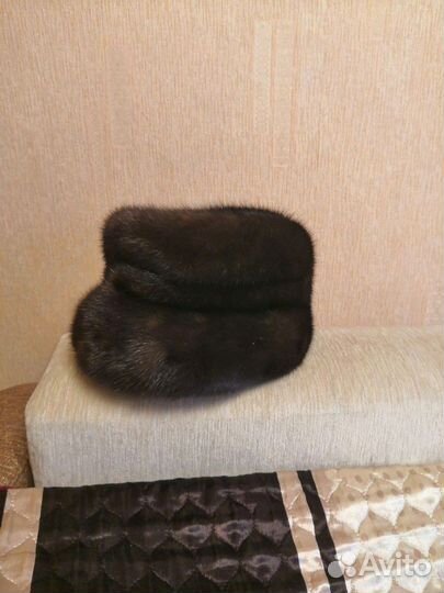 Шапка норковая новая (капор) раз. 55торг