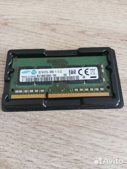 Оперативная память sodimm DDR3L 2Gb Samsung