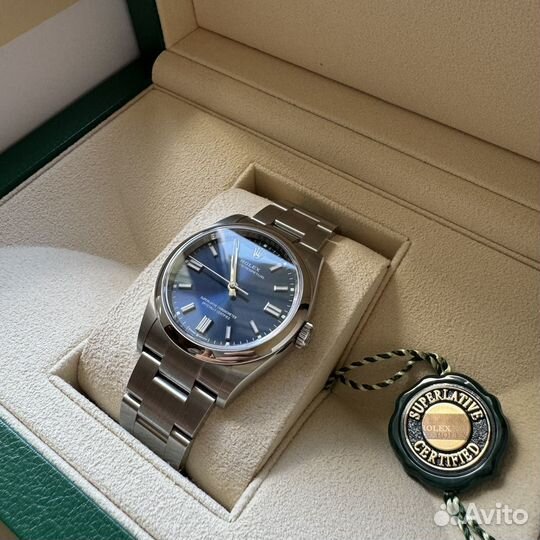 Rolex Oyster Perpetual мм 36 синий 2024 июнь