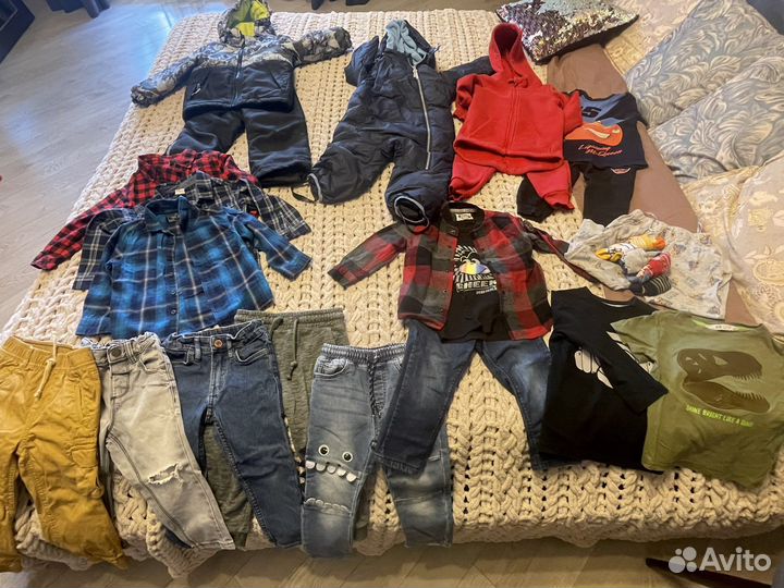 Детская одежда пакетом для мальчиков размер 92