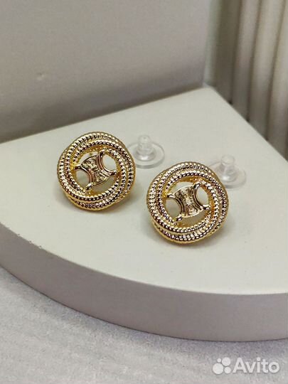 Серьги гвоздики LUX качество