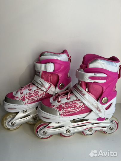 Роликовые коньки детские раздвижные 29-33р
