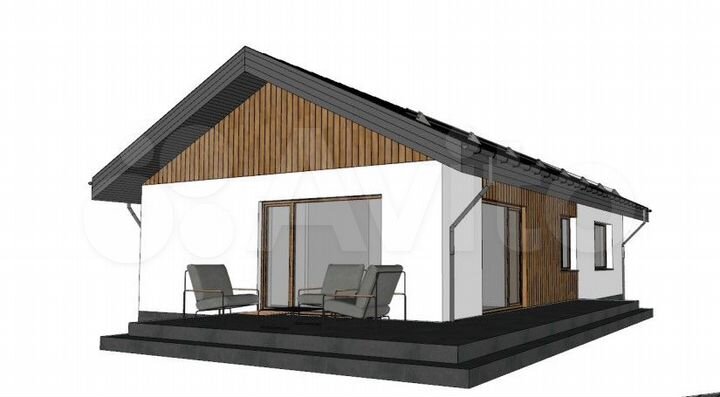 Дом 84,6 м² на участке 7,4 сот.