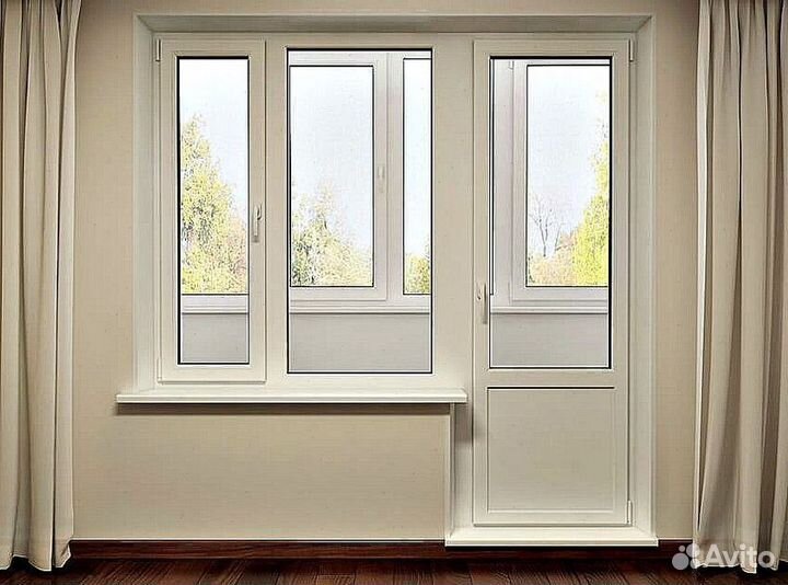 Балконный блок с дверьюот производителя