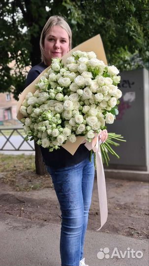 Роза, кустовая роза, букет из роз