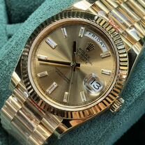 Часы Rolex DayDate 41mm Gold dial с пробой 750