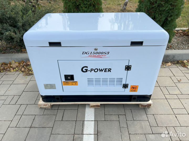 Дизельный генератор 13,5 kW g-power трехфазный