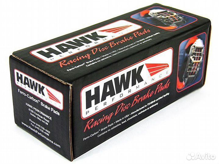 Колодки тормозные HB485N.656 hawk HP Plus задние M
