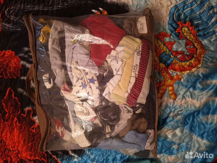 Вещи пакетом на мальчика 74 80
