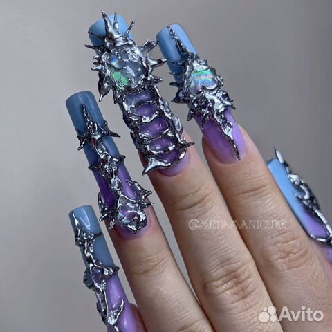 Наращивание ногтей, креативный маникюр