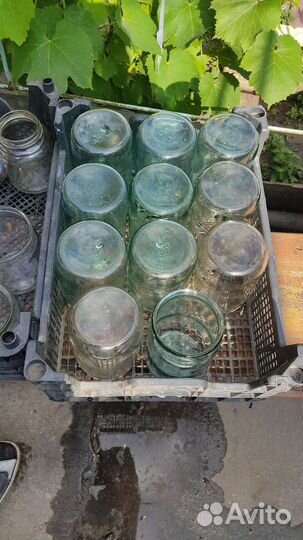 Банки стеклянные, бутылки