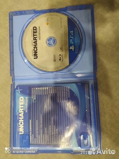 Игра для приставки ps4 :игра uncharted 1,2,3