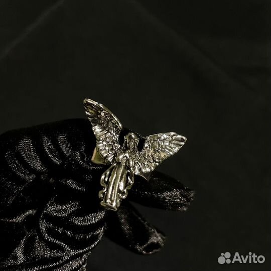 Кольцо ангел хранитель готика ангельские крылья