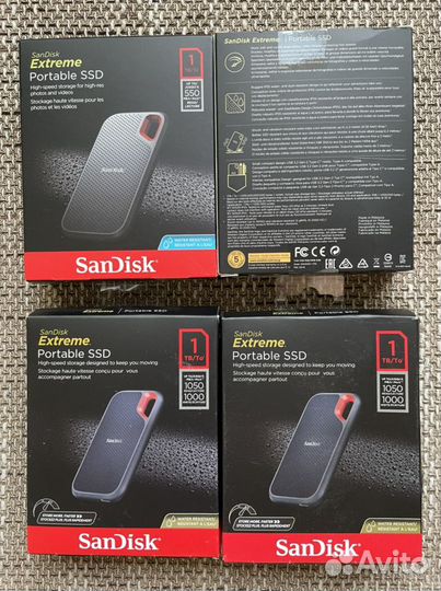 Sandisk extreme SSD v2 1 тб - 2тб, запечатан