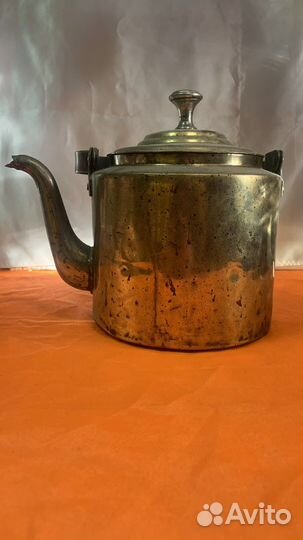 Чайник латунный старинный/ретро