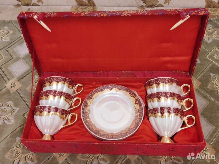 Чайный сервиз. Китай. 6 п. Fine porcelain