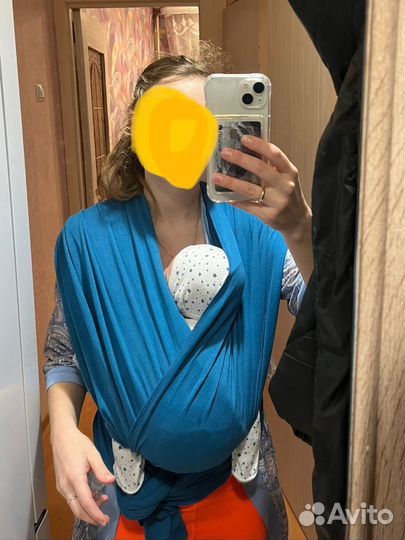 Слинг-шарф для новорожденного