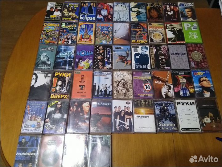 Музыкальные аудиокассеты 90-х годов