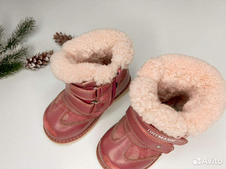 Сапоги зимние детские ботинки 25