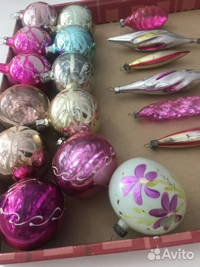 Стеклянные ёлочные игрушки, СССР