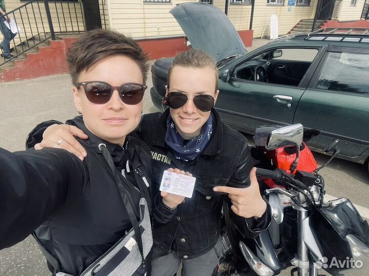 Обучение на мотоцикле / мотоинструктор