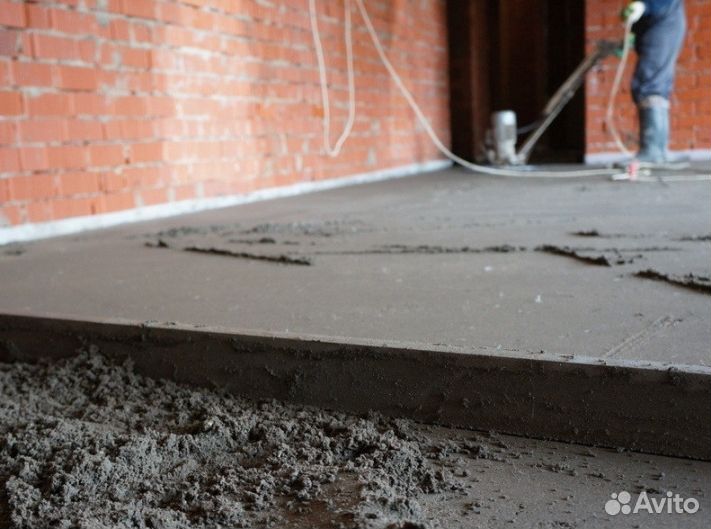 Полусухая стяжка пола за один день с гарантией 3 г