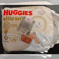 Подгузники для новорождённых huggies elite soft 0