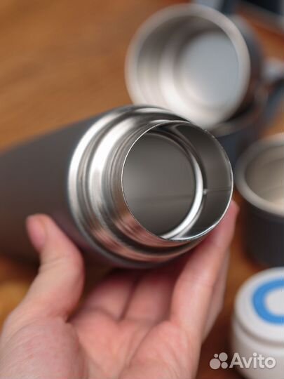 Термос с 2 кружками походный или в машину