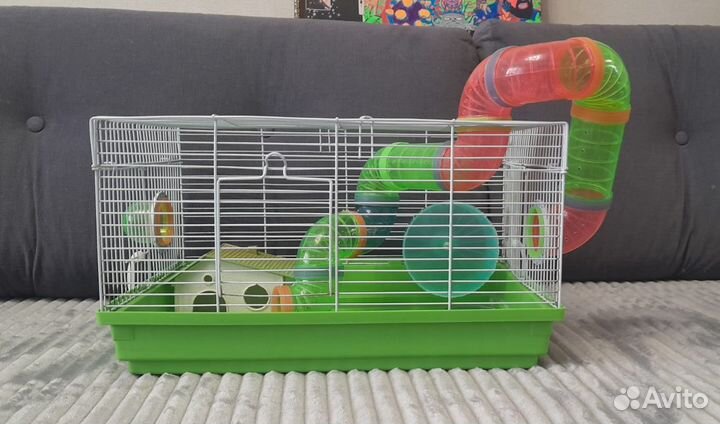 Клетка для хомяка с туннелем