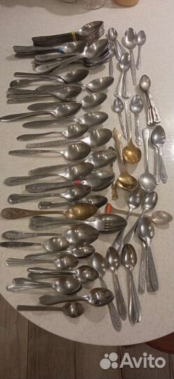 Наборы вилок, ложек, ножей, ложечек и разнобой