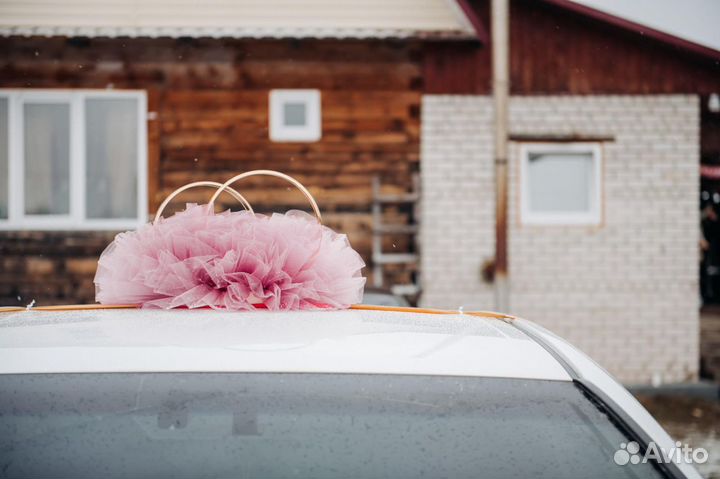 Свадебные кольца на машину