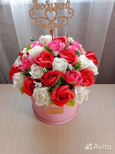 Букеты из мыльных роз