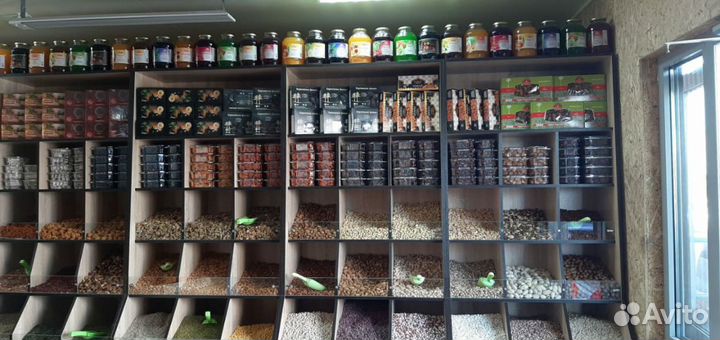 Прилавки витрины для сухофруктов, приправ и конфет