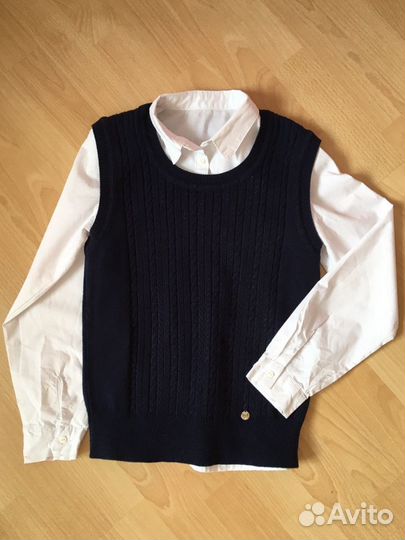 Блузка и жилет 146р