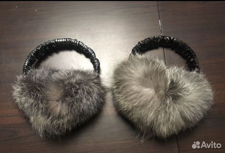 Меховые наушники