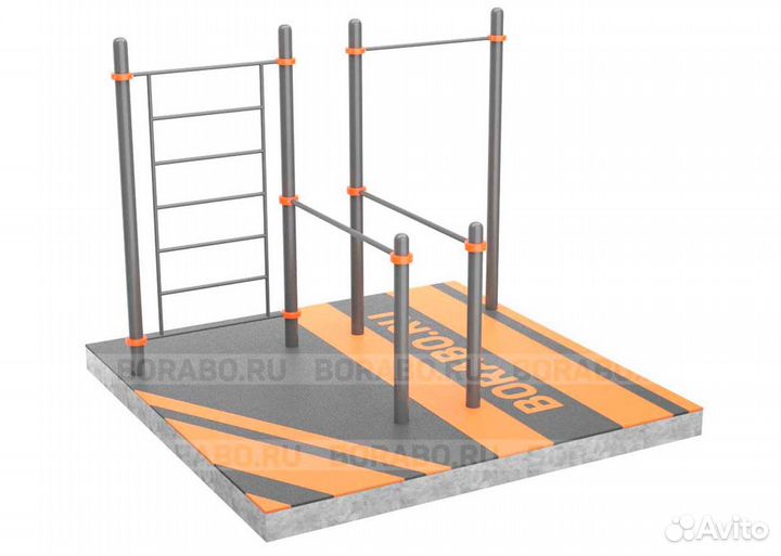 Спортивный Workout комплекс BW-30 с лестницей