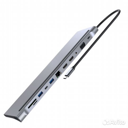 USB Хаб type-c на MacBook 12в1 bronka