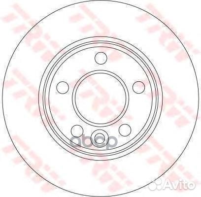 Тормозной диск DF4312 TRW