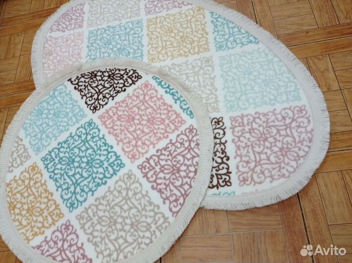 Коврики двойка,прорезиненная основа,в с/у