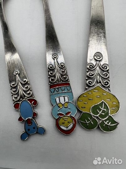 Набор чайных ложек мельхиор 