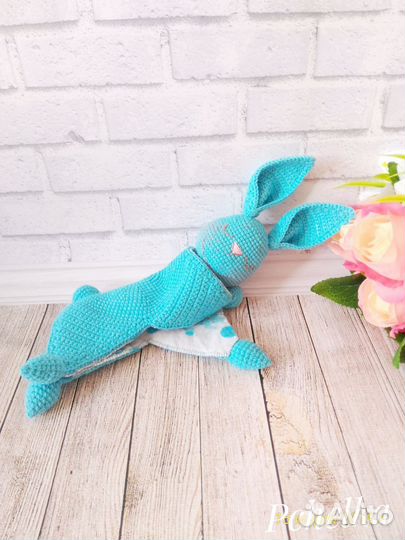 Комфортер вязаный Зайчик