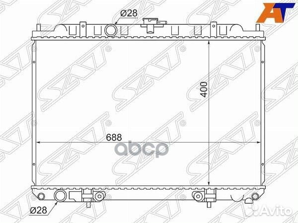 Радиатор Nissan Avenir 98-05 / Expert 99-06 / Tino